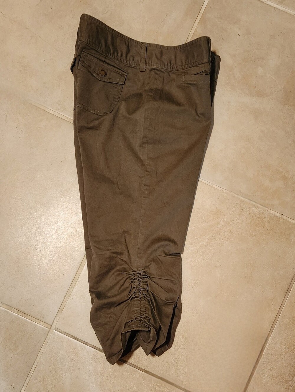 RARE Michael Michael Kors Cropped Ruched Capris